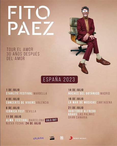 Fito Páez dará siete conciertos en España en julio