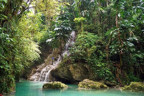 Somerset Falls en la parroquia de Portland, Jamaica