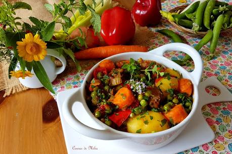 Estofado de ternera gallega con guisantes y patatas nuevas Estofado de ternera gallega con guisantes y patatas nuevas