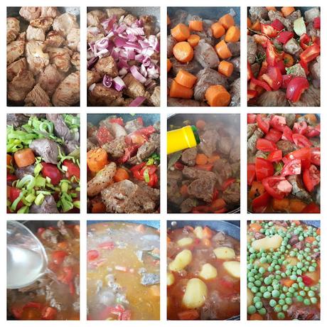 Estofado de ternera gallega con guisantes y patatas nuevas Estofado de ternera gallega con guisantes y patatas nuevas