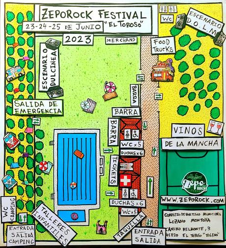 Horarios y plano oficial del ZepoRock 2023