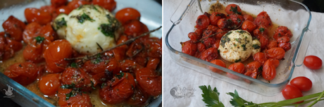 Tomates asados con burrata