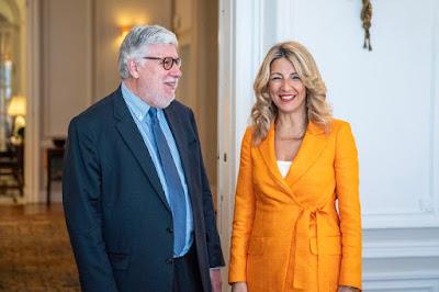 Santos Maraver, embajador de España ante la ONU, el 'número dos' de Yolanda Díaz en Sumar.