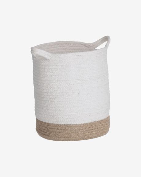 ¿Cómo diseñar los interiores de habitaciones minimalistas pequeñas? Cesta de yute y algodón