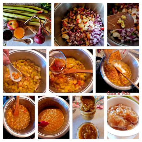 Chutney de ruibarbo y jengibre Chutney de ruibarbo y jengibre