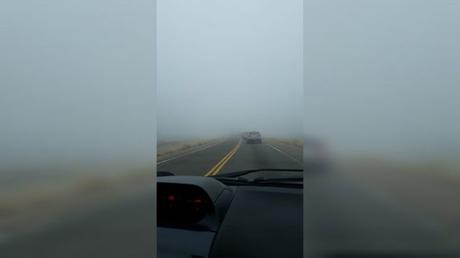 Llovizna y neblina en la ruta 237