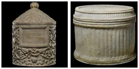 Columbarium, urnas en columbario en la antigua Roma