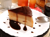 Flan galletas sirope chocolate casero