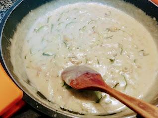 Bechamel con calabacín