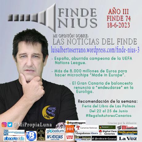 Mi opinión de la semana en FINDE NIUS (año 3 – finde 74) Mi opinión de la semana en FINDE NIUS (año 3 – finde 74)