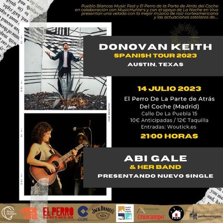 Donovan Keith en concierto en Madrid junto a Abi Gale