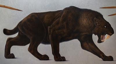 Las oscuras pinturas paleontológicas de Konstantin Korobov