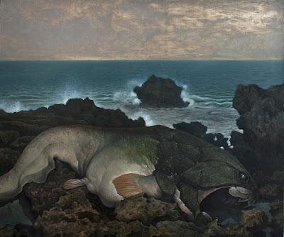 Las oscuras pinturas paleontológicas de Konstantin Korobov