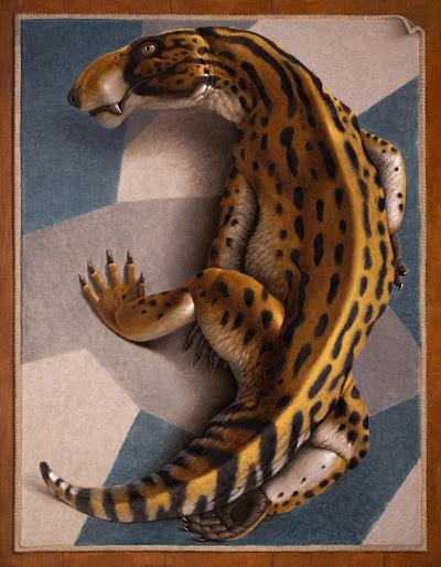 Las oscuras pinturas paleontológicas de Konstantin Korobov