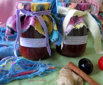 Mermelada de ciruelas con jengibre y canela Mermelada de ciruelas con jengibre y canela