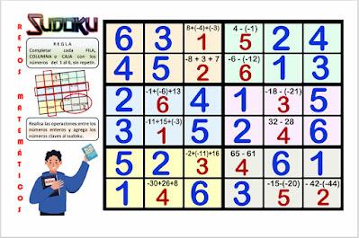 SUDOKU EN EL AULA Desafío matemático, Reto matemático, Problema matemático, Acertijos, Acertijos matemáticos, Retos mentales, Retos visuales, Sudoku, Puzzle matemático, Sudoku en el aula, Sudoku en clases, Sudoku escolar, Sudoku educativo