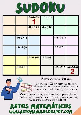 SUDOKU EN EL AULA Desafío matemático, Reto matemático, Problema matemático, Acertijos, Acertijos matemáticos, Retos mentales, Retos visuales, Sudoku, Puzzle matemático, Sudoku en el aula, Sudoku en clases, Sudoku escolar, Sudoku educativo