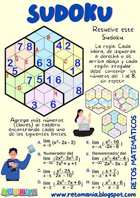 SUDOKU EN EL AULA Desafío matemático, Reto matemático, Problema matemático, Acertijos, Acertijos matemáticos, Retos mentales, Retos visuales, Sudoku, Puzzle matemático, Sudoku en el aula, Sudoku en clases, Sudoku escolar, Sudoku educativo