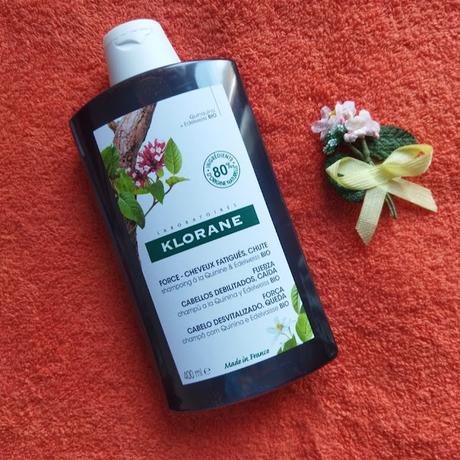 Probando el champú a la quinina y edelweiss BIO de Klorane