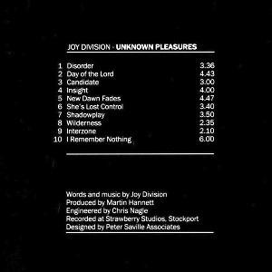 Joy Division - Unknown Pleasures (1979) Joy Division - Unknown Pleasures (1979)