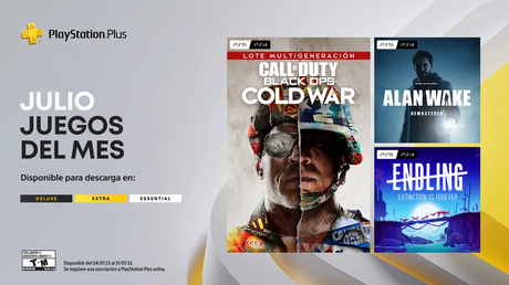 Alan Wake Remastered, Call of Duty: Black Ops Cold War y Ending – Extinction is Forever serán los juegos gratis para PS Plus de julio 4b5763a04a9c26b77ae17f88d546bdd08b109adb