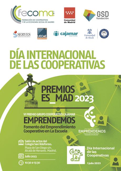 El día 1 de julio, FECOMA celebra el Día Internacional de las Cooperativas y entrega los Premios ES_MAD 2023