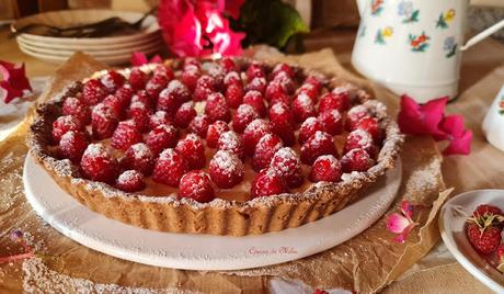 Tarta de frambuesas Tarta de frambuesas
