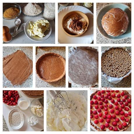 Tarta de frambuesas Tarta de frambuesas