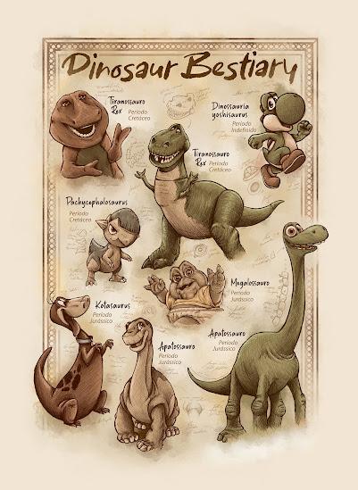El bestiario dinosauriano de Larissa Villela