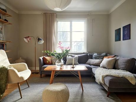 Cocina rústica en apartamento nórdico Cocina rústica en apartamento nórdico