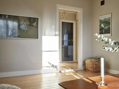 Cocina rústica en apartamento nórdico Cocina rústica en apartamento nórdico