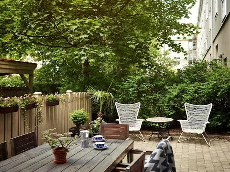 Cocina rústica en apartamento nórdico Cocina rústica en apartamento nórdico