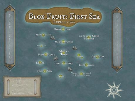 1st sea map blox fruits