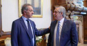 Alberto recibió a Scioli