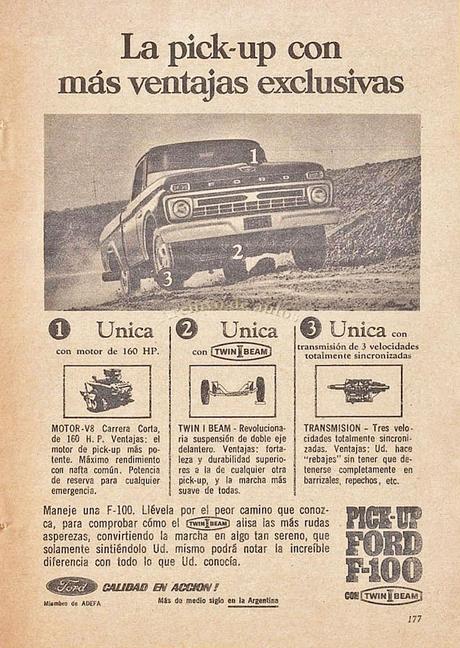Ford F-100 y su eje delantero Twin-I-Beam presentado en 1966