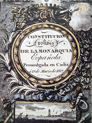 Las Cortes de Cádiz y la Constitución de 1812.