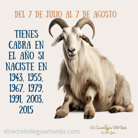 Julio mes de la Cabra 🐐
