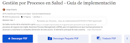 Gestión por Procesos en Salud - Guía de Implementación: 3858 visitas en Academia.edu Gestión por Procesos en Salud - Guía de Implementación: 3858 visitas en Academia.edu