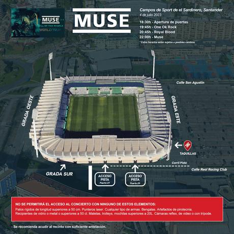 Muse en Santander: horarios y accesos