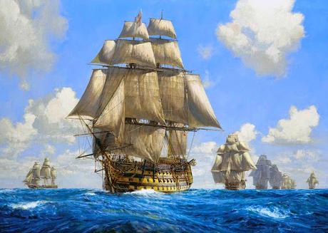 El combate naval de Trafalgar