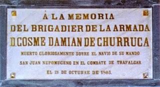 El combate naval de Trafalgar