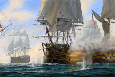 El combate naval de Trafalgar