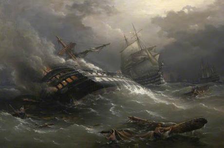 El combate naval de Trafalgar