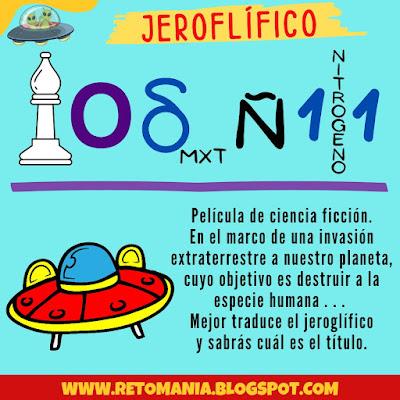 Desafío matemático, Reto matemático, Problema matemático, Pasatiempo, Acertijos, Acertijos visuales, Retos visuales, Jeroglíficos, Jeroglíficos con solución, Jeroglíficos escolares