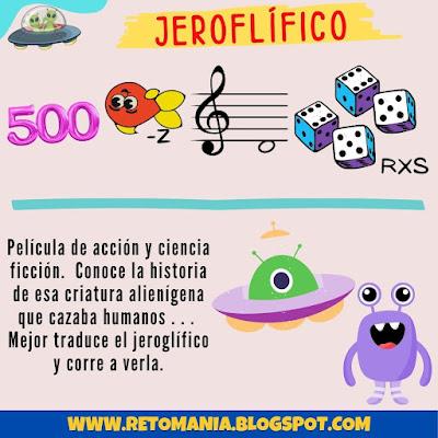 JEROGLÍFICOS Desafío matemático, Reto matemático, Problema matemático, Pasatiempo, Acertijos, Acertijos visuales, Retos visuales, Jeroglíficos, Jeroglíficos con solución, Jeroglíficos escolares