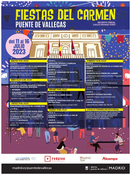 Fiestas del Carmen 2023 en Puente de Vallecas