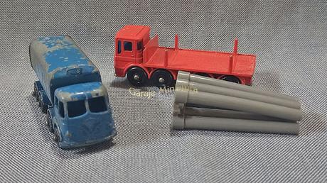 Foden y Leyland, dos camiones frontales piezas #10 de Matchbox