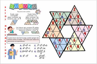 SUDOKU EN EL AULA Desafío matemático, Reto matemático, Problema matemático, Acertijos, Acertijos matemáticos, Retos mentales, Retos visuales, Sudoku, Sudoku Estrella, Estrelladoku, Puzzle matemático, Sudoku en el aula, Sudoku en clases, Sudoku escolar, Sudoku educativo