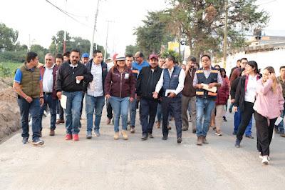 GOBIERNO DE TEXCOCO INVIERTE MÁS DE 44 MILLONES DE PESOS PARA REHABILITAR EL CAMINO A SAN SIMÓN