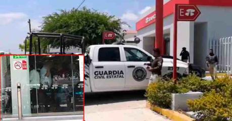 Tres hombres armados asaltan sucursal Banorte en Ciudad Valles